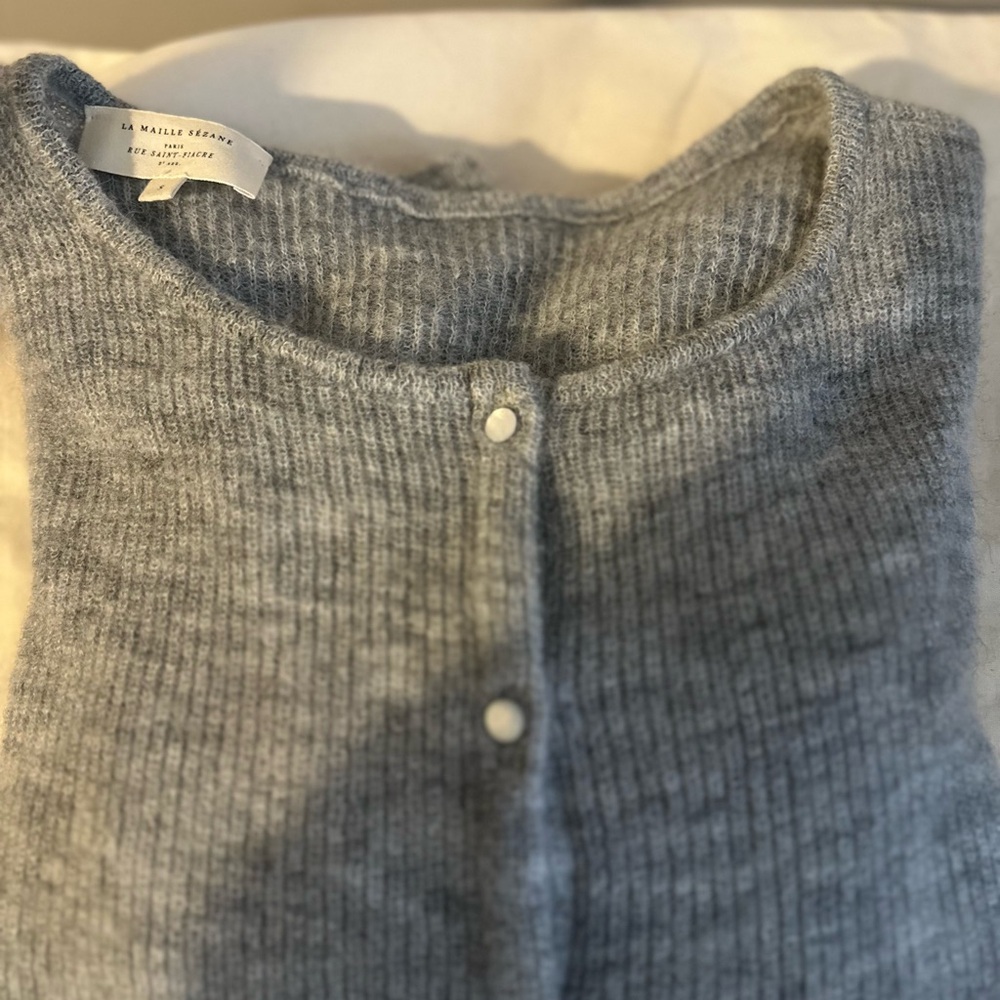 Sezane Mottled Grey Gaspard Cardigan Size Small

Excellent used condition